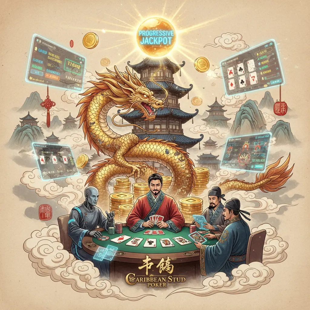 Caribbean stud live dealer games - Progressive