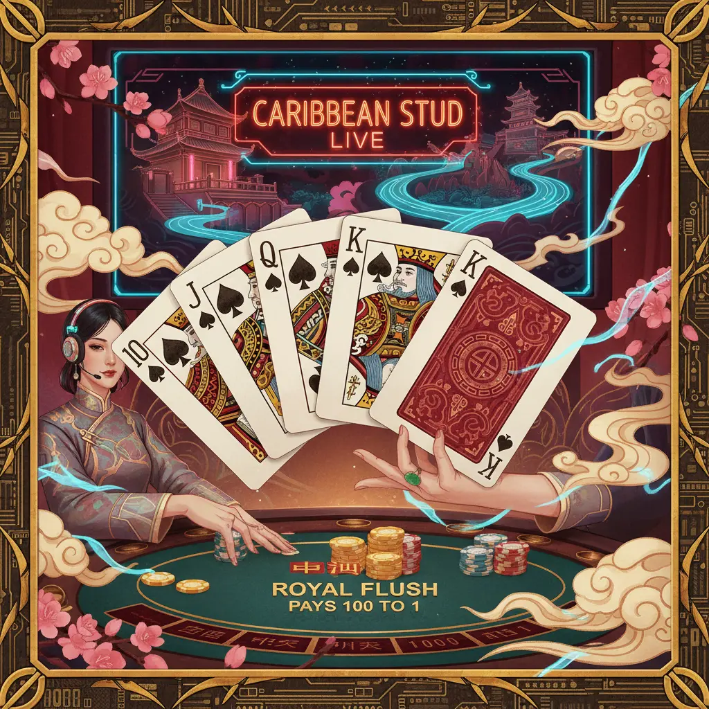 Caribbean stud live dealer games - Royal